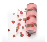 QUARKZMAN tulle De Fresa En Rollo De Tela, 6" X 10 Yardas Cinta De tulle De Poliéster Malla Brillante Para Tutu Falda Decoración De Ducha Bodas Manualidades Fiestas, Rosa Oscuro