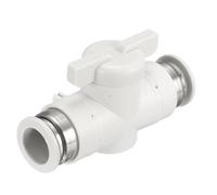 QUARKZMAN Válvula Bola Neumática BUC Conexión Rápida 14mm OD Del Tubo Válvula Control Flujo Aire Accesorios Tubo Adaptador Unión Recta Conexión Rápida Manguera Aire Accesorios Conexión