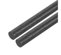 QUARKZMAN Varilla de Grafito, Varilla de Agitación de Grafito, Cilindro de Barra de Carbono de 305x12mm, Negro para Electrodo, Fundición, Crisoles, Paquete de 2