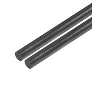 QUARKZMAN Varilla de Grafito, Varilla de Agitación de Grafito, Cilindro de Barra de Carbono de 305x6mm, Negro para Electrodo, Fundición, Crisoles, Paquete de 2