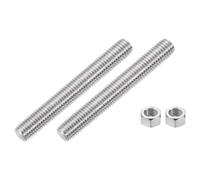 QUARKZMAN Varilla Roscada Completa 5/8"-11, 2Pcs Tornillo Largo De Acero Inoxidable 304 Longitud 4.8" Roscas A La Derecha Para Montaje De Muebles Fijación Ensamblaje