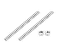 QUARKZMAN Varilla Roscada Totalmente 3/8"-16, 2 Pcs Tornillo Largo Roscado De Acero Inoxidable 304 Longitud 5.5" Roscas A La Derecha Para Montaje Y Sujeción De Muebles