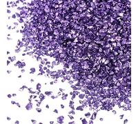 QUARKZMAN Vidrio Triturado Para Arte En Resina 150 g Fragmentos Metálicos Medianos Irregulares Pequeños Trozos De Vidrio Triturado Brillante Para Manualidades DIY Relleno De Floreros