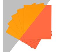 QUARKZMAN Vinilo Permanente Adhesivo Holográfico Que Brilla En La Oscuridad Rojo Naranja Brillo Naranja Vinilo 11.7 Pulgadas De Ancho 8.3 Pulgadas De Largo Para Rotulación, 5 Pcs