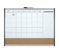 Planificador de pizarra magnética pequeña Nobo con tablero de anuncios de corcho 585x430 mm - 1903813