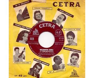 Quartetto Cetra - Un Disco Dei Platters / Pummarola Boat [Vinilo 7 pulgadas - 45 rpm]