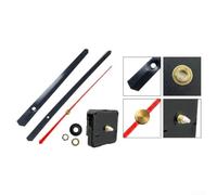 Quartz Clock Movement Kit 56mm High Torque Silent(Red) | 56x56x16mm size, high torque motor, fits 1-3mm panels, silent sweep, easy install