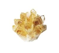 Quartz Crystal Gem Cluster Crushed Stone Druzy Geode Resin Decor -Yellow Quartz