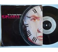 QUARTZ FEAT DINA CARROLL - IT'S TOO LATE VINYL 7" 1991 QUARTZ INTRODUCING DINA CARROLL