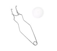 Quartzs - Juego de crisol pequeño para derretir crisol con pinzas de látigo, plato para hacer joyas, suministros de metal