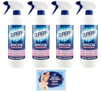 Felce Azzurra Pino Silvestre Bath Foam Bagnoschiuma Classico Muschio Bianco, gel de ducha con almizcle blanco, 750 ml + 1 paquete de polvo de talco FELCE AZZURRA (bolsa de 100 g)