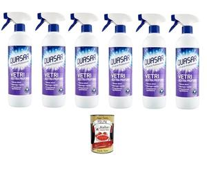 Quasar Efficacia Professional Extra Profumo Professional Effectiveness Extra Perfume Limpiador de Cristales Perfume 6 x 580 ml + Italian Gourmet Polpa di Pomodoro 400 g