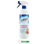 Quasar Igiene Casa e Animali - Limpiador en aerosol higiénico, para el hogar y los animales, 580 ml + llavero Beni Culinari gratuito