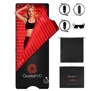 Quasar MD Tapete de terapia de luz roja para uso doméstico, tapete de terapia LED con longitudes de onda dobles de 660 nm y 850 nm, alivio del dolor y solución de recuperación muscular, mejora del