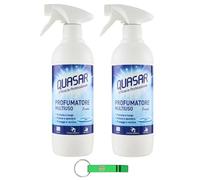Quasar Profumatore Multiuso Fresh/Ambientador multiusos / fragancia de larga duración, limpia y desempolvada en aerosol 500 ml + llavero Beni Culinari gratuito