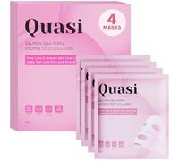 Quasi Salmon PDRN - Mascarilla de colágeno coreana para el cuidado de la piel, mascarilla facial de gel para hidratación, reafirmante y suavizante para el cuidado de la piel, aumento de colágeno y