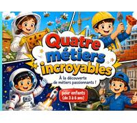 Quatre métiers incroyables: 4 histoires pour découvrir l'apiculture, la maçonnerie, l'astronautique et la mécanique