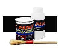 Quatroerre 16072 - Pintura para pinzas de freno, silenciadores, culatas y monobloques. Resistente a altas temperaturas. Color negro