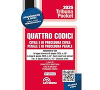 Quattro codici. Civile e di procedura civile, penale e di procedura penale. Con App Tribunacodici (Tribuna pocket)