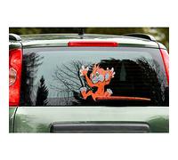 quattroerre 1249 pegatinas Funny Wipers traseras trasera coche, Mono