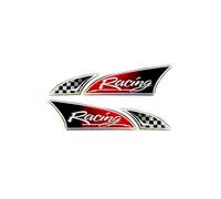Quattroerre 14851 - Adhesivo 3D con logo Racing, par (izquierdo y derecho)