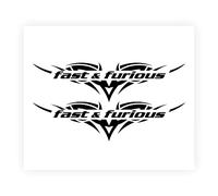 Quattroerre Supershaped - Troquelado rápido y furioso para Coche, Color Negro, 14 x 16 cm