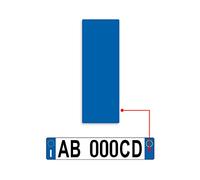 Quattroerre Villa D '1606 Placa Reflectante Azul para matrícula Coche, Juego de 12