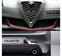 Quattroerre Villa D '19962 Perfil Rojo Adhesiva para DAM Parachoques Full Delantero + Trasero Alfa Giulietta
