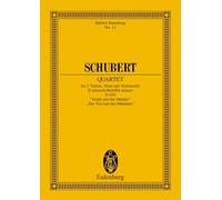 Quatuor à cordes Ré mineur: "Der Tod und das Mädchen". op. posth.. D 810. string quartet. Partition d'étude.