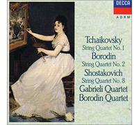Quatuor Gabrieli - CHOSTAKOVITCH: Quatuor à cordes n° 8 / BORODINE : Quatuor à cordes n° 2 / TCHAIKOVSKY : Quatuor à cordes n° 1
