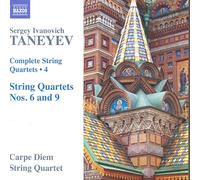 Sergey Ivanovich Taneyev – Quatuors à cordes (Intégrale - Volume 4) – CD – NAXOS (Importación USA)