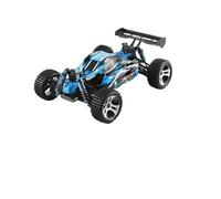 Quavva 184011 1:18 4WD RC Buggy, velocidad de 30 km/h, modo dual, suspensión independiente de cuatro ruedas, motor magnético fuerte 390, 2.4G, 60 m, 7.4 V, 900 mAh, personalizable, a partir de 14 años
