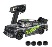 Quavva SG-2411 1:24 2WD Full Proportional High Speed RC Car 20km/h 2.4GHz ESP Gyro Drift Capable Rally Vehículo con luces LED (verde estándar)