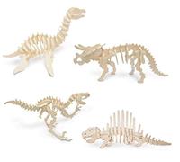 Quay Conjunto de los dinosaurios 3 - de artesanía en madera Kit de construcción FSC