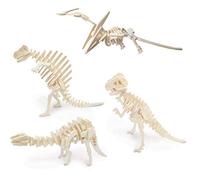 Quay Conjunto de los dinosaurios 4 - de artesanía en madera Kit de construcción FSC