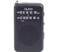 Qubo R-S1 Radio Portátil AM/FM Cable/Pilas Negra