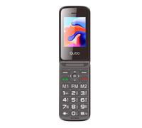 Teléfono Móvil Qubo X-247BKC para Personas Mayores/ Negro