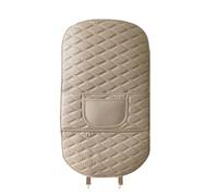 QUCMGEIYK 2 Piezas Almohadillas Antipatadas de Asiento de Coche para Dodge Magnum Neon Charger Challenger Durango Viper, Cuero Protectoras Respaldo Asiento Coche Almohadillas Antipatadas,Beige-Long