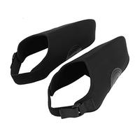 Qudinip 1 par de Fundas para Raquetas de Nieve y Protectores para Zapatos de esquí, Fundas para Botas a Prueba de Viento para Actividades de esquí, Poliéster Negro (Negra)