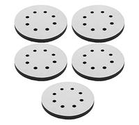 Qudinip 10 Almohadillas de Interfaz de Densidad Suave, Esponja Duradera para Pulir y Moler, Adecuada para Cuencos de Madera y Superficies Irregulares, Tamaño de 5 Pulgadas (8 hoyos)