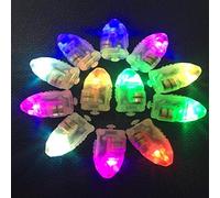 Qudinip 100 Piezas de Decoración de Luz de Globo LED - Lámparas Luminosas Coloridas para Celebración de Bodas en Fiestas en Casa - Plástico PP Ligero y Confiable - Diversión para Niños y Amigos