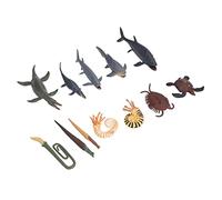 Qudinip 12 Uds. De Juguetes De Modelos De Animales Marinos Antiguos, Diseño Exquisito para Juegos Imaginativos y Educación, Regalos De Plástico para Niños
