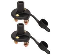 Qudinip 2 Uds Interruptor de Desconexión de Batería Gestión Eficiente de Energía para RVs Barcos Yates Cobre ABS Duradero 12-24V