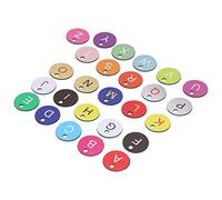 Qudinip 26 Etiquetas Numeradas de Colmena para una Gestión Eficiente del Ganado, Accesorio de Apicultura ABS Duradero para Jardín (26 tarjetas de letras de colores)