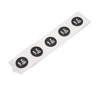 Qudinip 30 Etiquetas NFC Programables, Pegatinas de PVC Duraderas e Impermeables para Dispositivos con Memoria de 144 Bytes (Negra)