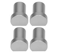 Qudinip 4 Uds. Banco de Carpintería para Perros, Bloques de Límite Duraderos para Uso en Banco de Trabajo, Aleación de Aluminio de 20mm de Diámetro (Plata)