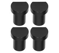 Qudinip 4 Uds. Banco de Carpintería para Perros, Bloques de Límite Duraderos para Uso en Banco de Trabajo, Aleación de Aluminio de 20mm de Diámetro (Negra)