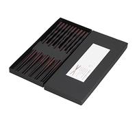 Qudinip 5 Pares de Palillos Vajilla Reutilizable de Madera Natural para Cocina Asiática Sushi Ramen Arroz 23 Cm