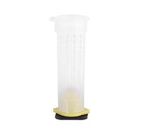 Qudinip 50 Jaulas de Rodillos, Kit de Copas de Cría de Apicultura para Apicultores, Jaulas de Plástico Duraderas para Abejas y Reinas, 7,8 Cm, Color Blanco (100 Uds.)
