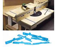 Qudinip 7 Uds. Herramienta de Barra de Configuración de Mesa de Enrutador de Aluminio Suave para Carpintería Medidas Precisas de 1/8 Pulgadas a 1/2 Pulgadas